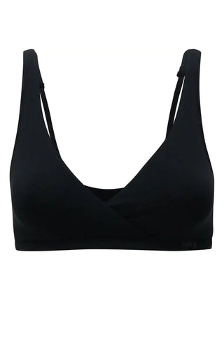 Women's Cross Front Bralette in Midnight