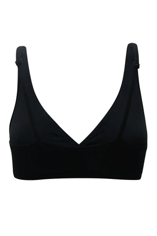 Women's Cross Front Bralette in Midnight