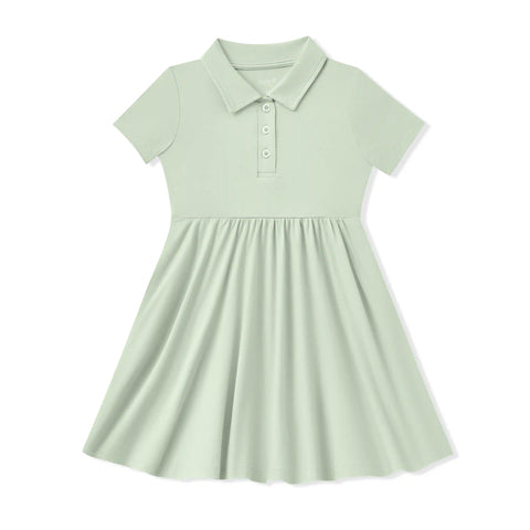 Polo Dress in Basil
