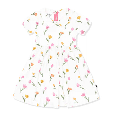 Peter Pan Collar Dress in Tulip