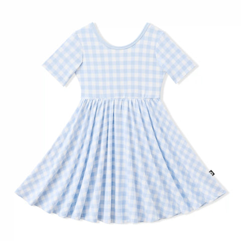 Twirl Dress in Gingham Breeze