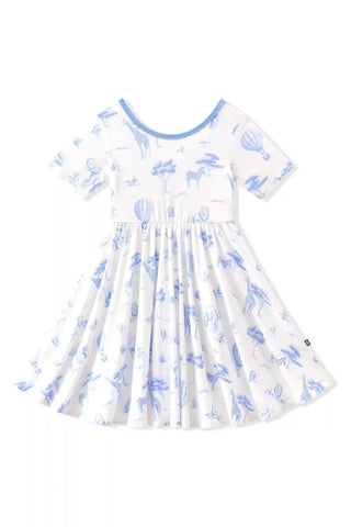 Twirl Dress in Toile Safari