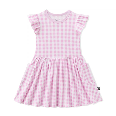 Pocket Dress in Gingham Thistle