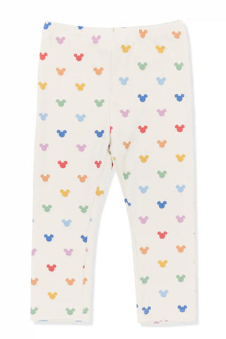 Toddler Leggings in Pastel Mickey Mouse