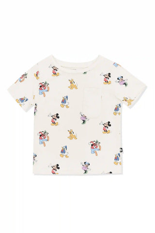 Toddler Crew Neck Tee in Mickey Mouse and Friends