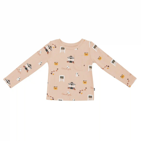 Long Sleeve Toddler Crew Neck Tee in Gilmore Girls