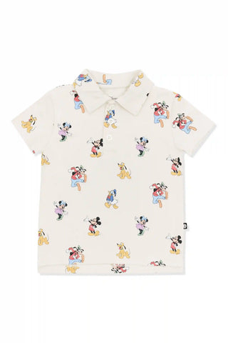 Toddler Short Sleeve Polo in Mickey Mouse and Friends