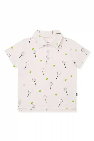 Toddler Short Sleeve Polo in Tennis