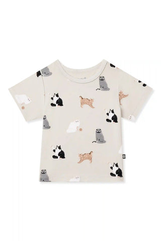 Toddler Basic Tee in Fluffy Cat