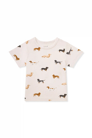 Toddler Basic Tee in Dachshund