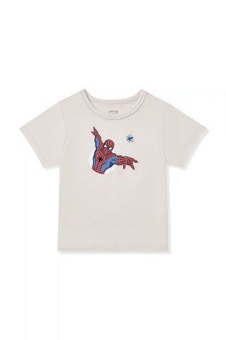 Toddler Basic Tee in Spider-Man on Oat