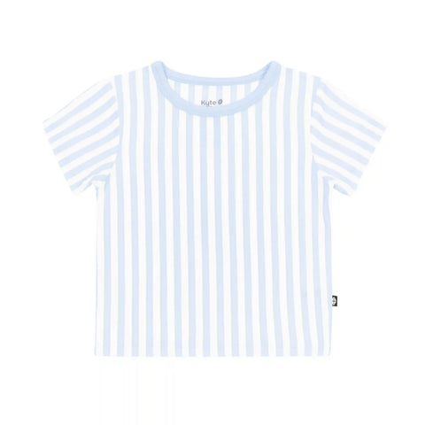 Toddler Basic Tee in Small Mist Stripe