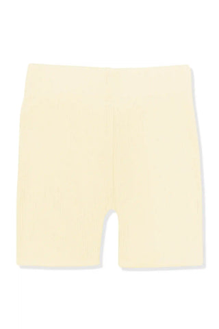 Ribbed Toddler Biker Shorts in Chamomile