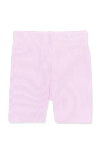 Ribbed Toddler Biker Shorts in Thistle