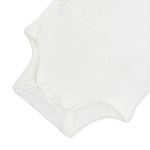 Pointelle Kimono Bodysuit in Cloud