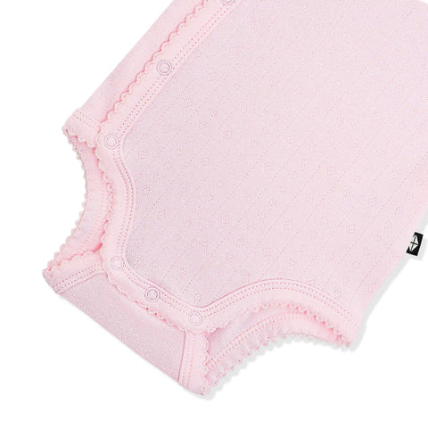 Pointelle Kimono Bodysuit in Sakura