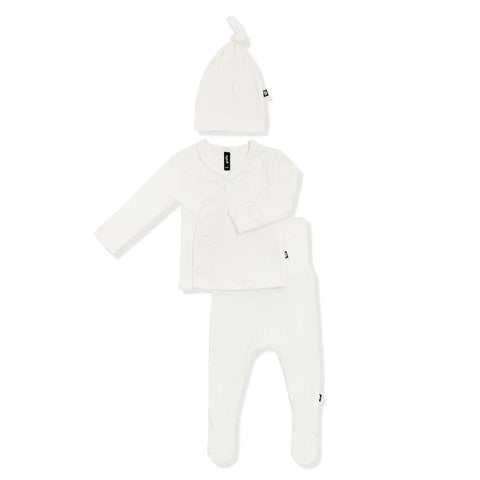 Pointelle Take Me Home Set with Cap in Cloud