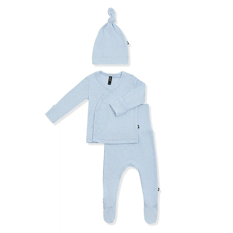 Pointelle Take Me Home Set with Cap in Breeze