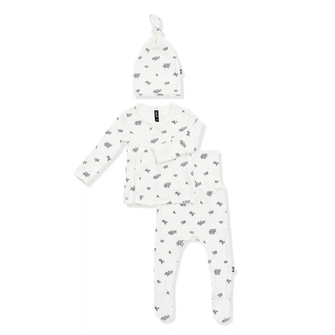 Pointelle Take Me Home Set with Cap in Spray Rose