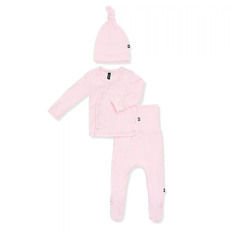 Pointelle Take Me Home Set with Cap in Sakura