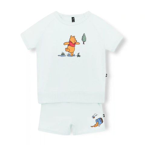 Short Sleeve Jogger Set in Winnie the Pooh on Dew
