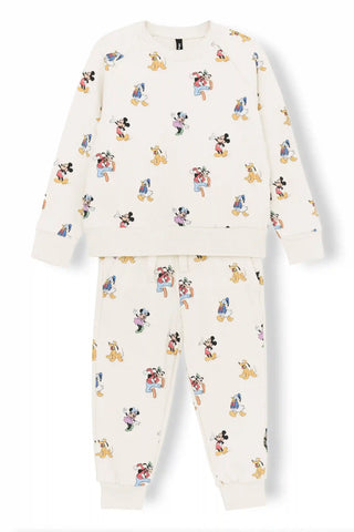 Long Sleeve Jogger Set in Mickey Mouse and Friends