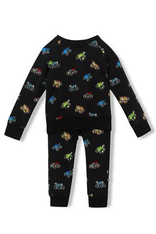 Long Sleeve Jogger Set in Monster Truck