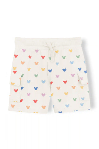Cargo Short in Pastel Mickey Mouse
