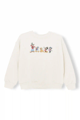 Sweatshirt in Mickey and Friends on Ecru
