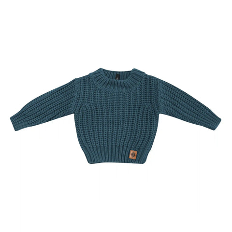 Chunky Knit Sweater in Atlantic