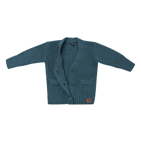 Chunky Knit Oversized Cardigan in Atlantic