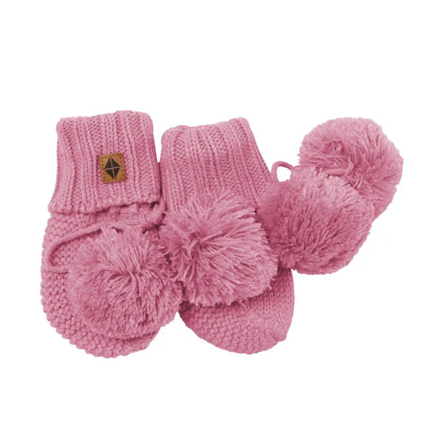 Knit Booties in Apple Blossom