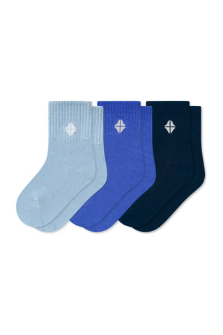 Crew Socks Combo 3-Pack in Denim