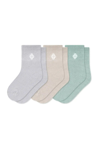 Crew Socks Combo 3-Pack in Neutral
