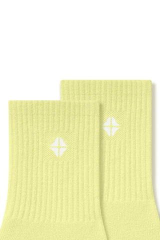 Adult Crew Socks in Citron