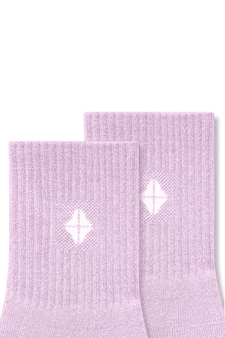Adult Crew Socks in Thistle