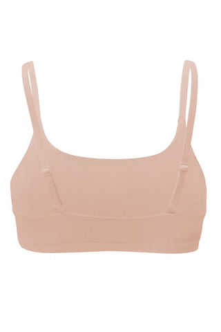 Women's Scoop Neck Bralette in Chai