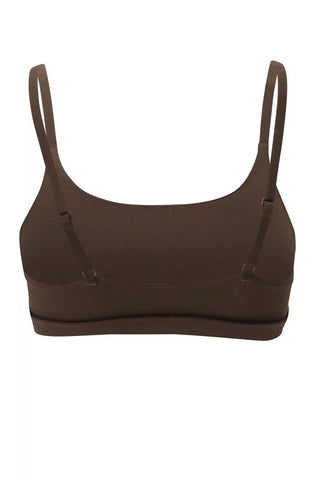 Women's Scoop Neck Bralette in Toffee