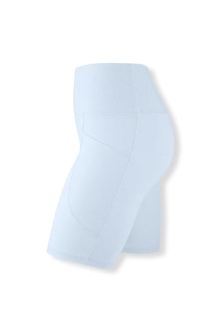 Bamboo Flex High Rise Biker Short in Breeze