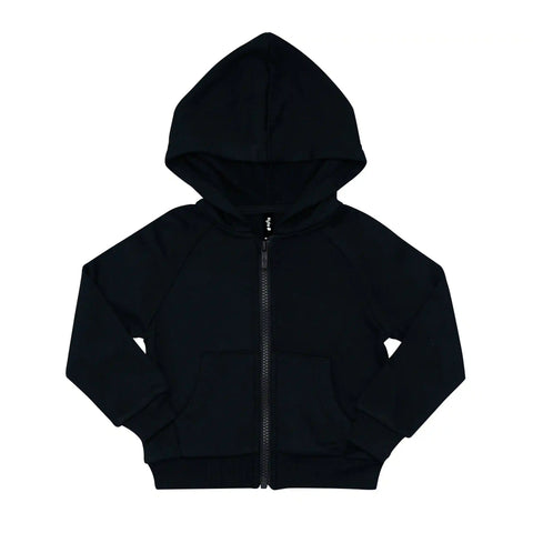 Fleece Zip Up Hoodie in Midnight