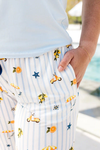 Women's Lounge Pants in Amalfi Coast