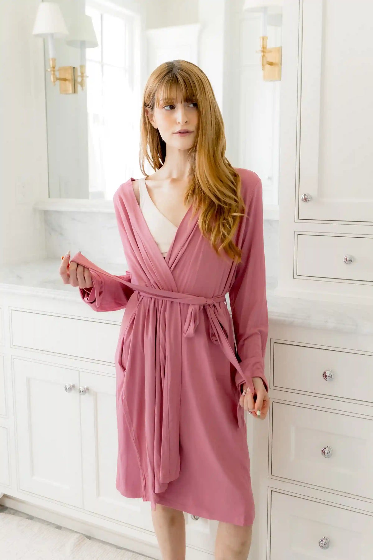 Women’s Lounge Robe in Apple Blossom