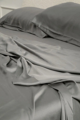 Bamboo Sateen Pillowcase Set in Ash