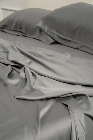Bamboo Sateen Sheet Set in Ash