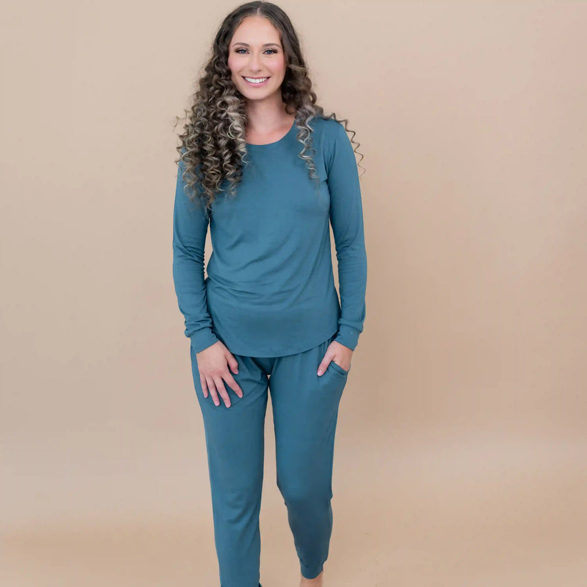 Women's Jogger Pajama Set in Atlantic