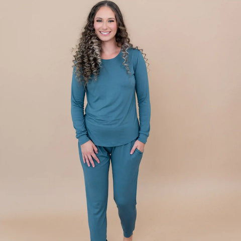 Women's Jogger Pajama Set in Atlantic