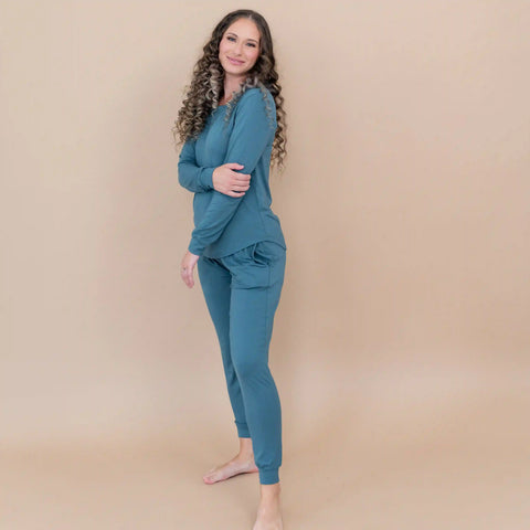 Women's Jogger Pajama Set in Atlantic