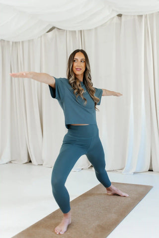 Bamboo Flex Women’s Leggings in Atlantic
