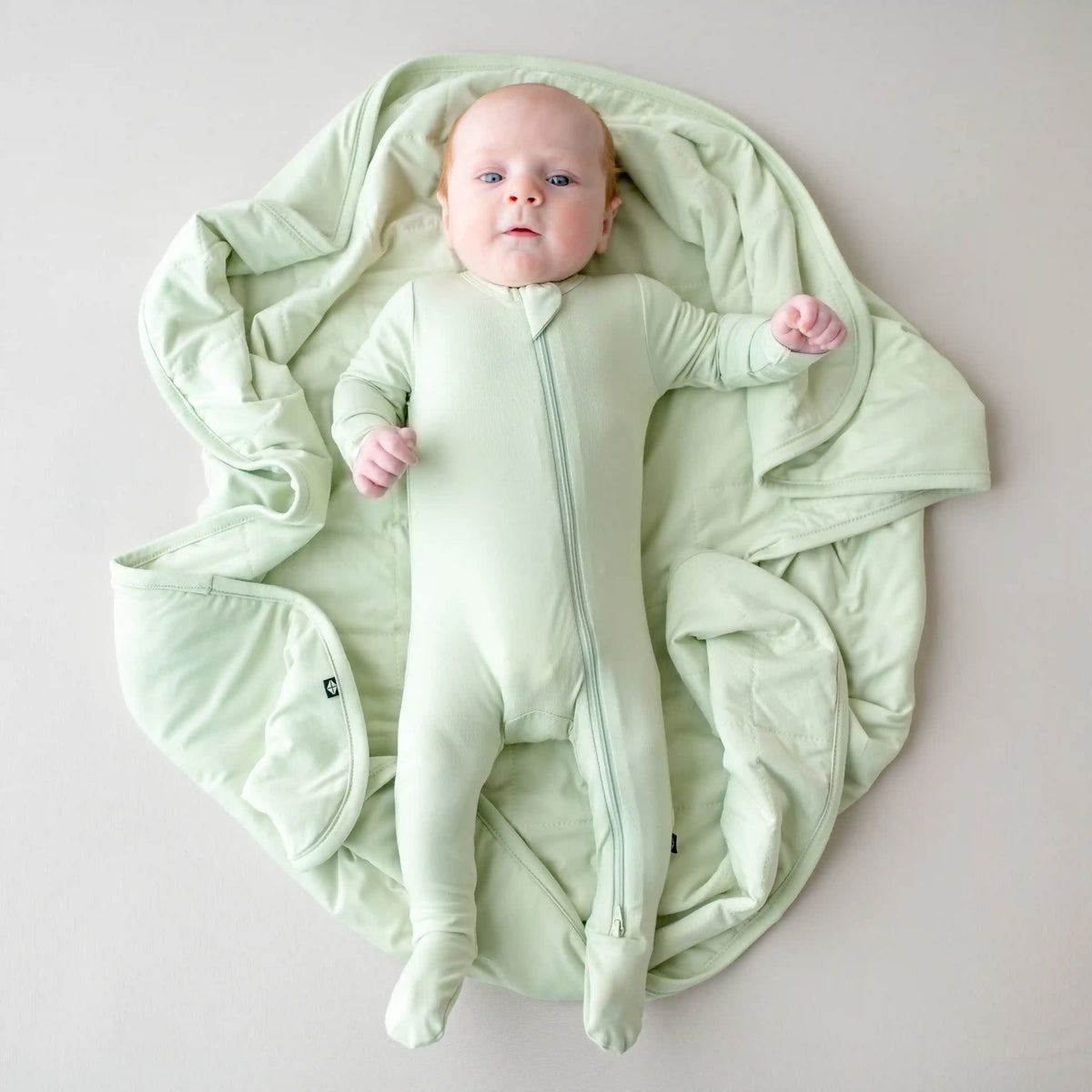 Baby Blanket in Basil 1.0