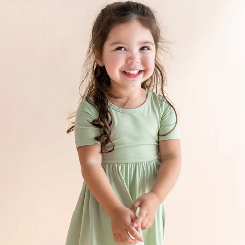 Twirl Dress in Basil